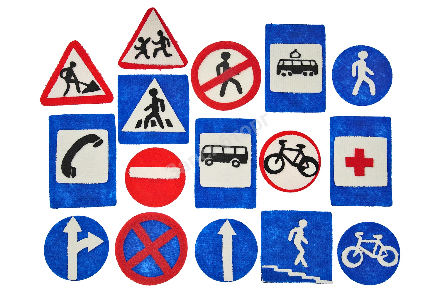 Дорожные знаки без игрового поля (16 дет)